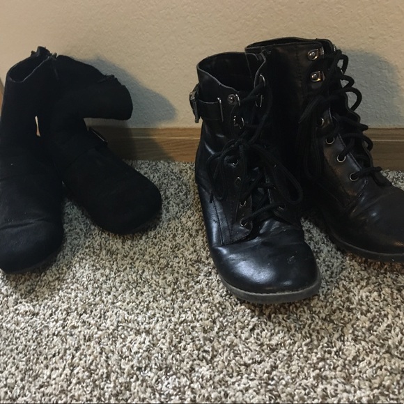 ** Bundle of Black Booties! ~ Size 7 ** - Picture 1 of 11